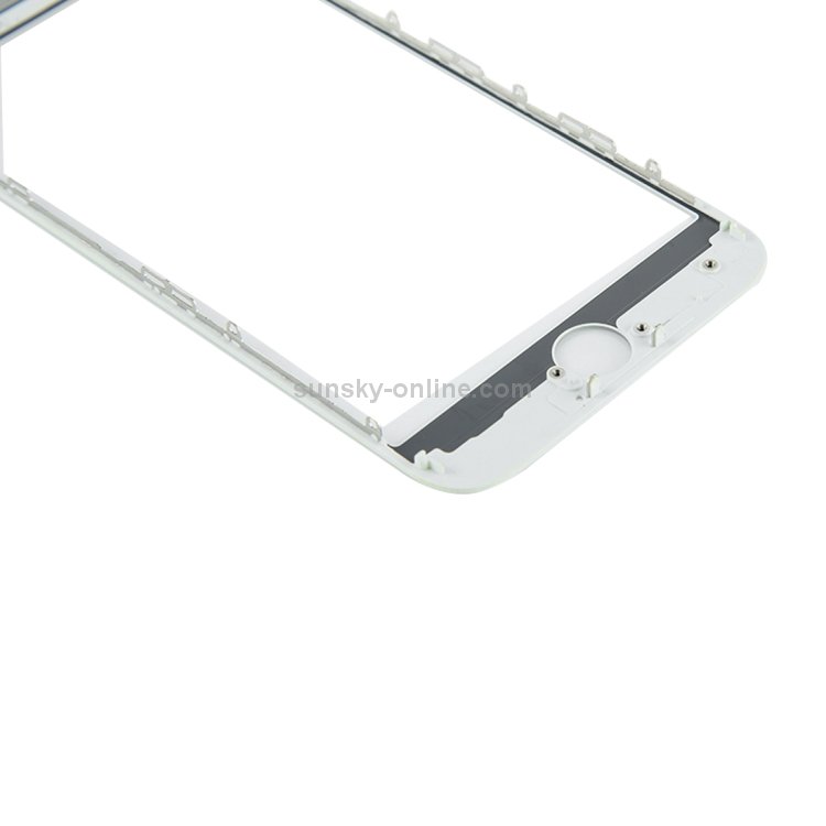 Front Screen Outer Glass Lens with Front LCD Screen Bezel Frame & OCA Optically Clear Adhesive for iPhone 8(White) - 3