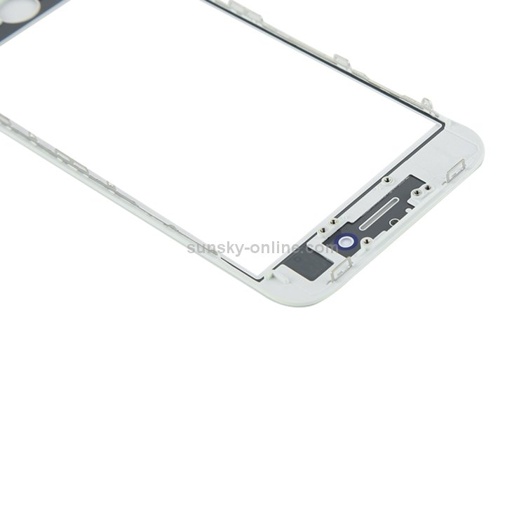 Front Screen Outer Glass Lens with Front LCD Screen Bezel Frame & OCA Optically Clear Adhesive for iPhone 8(White) - 4