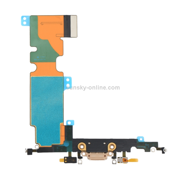 Charging Port Flex Cable for iPhone 8 Plus (Gold) - 2