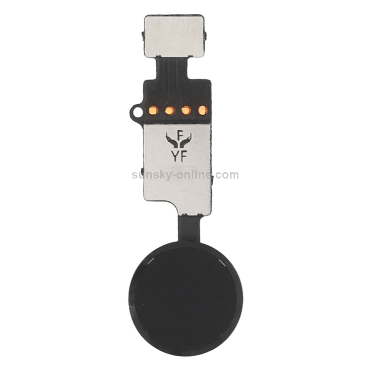 Home Button (3rd ) with Flex Cable (Not Supporting Fingerprint Identification) for iPhone 8 Plus / 7 Plus / 8 / 7(Black) - 1