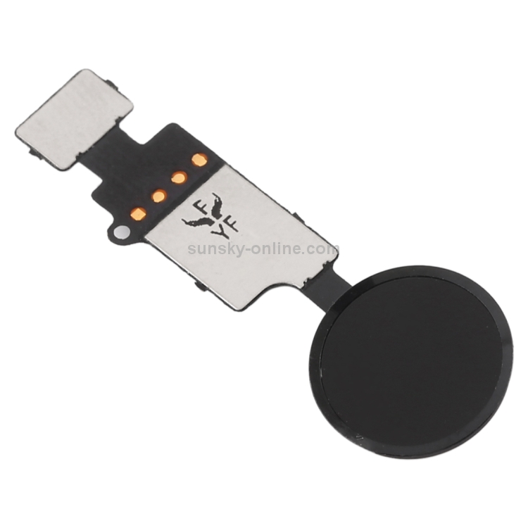 Home Button (3rd ) with Flex Cable (Not Supporting Fingerprint Identification) for iPhone 8 Plus / 7 Plus / 8 / 7(Black) - 2