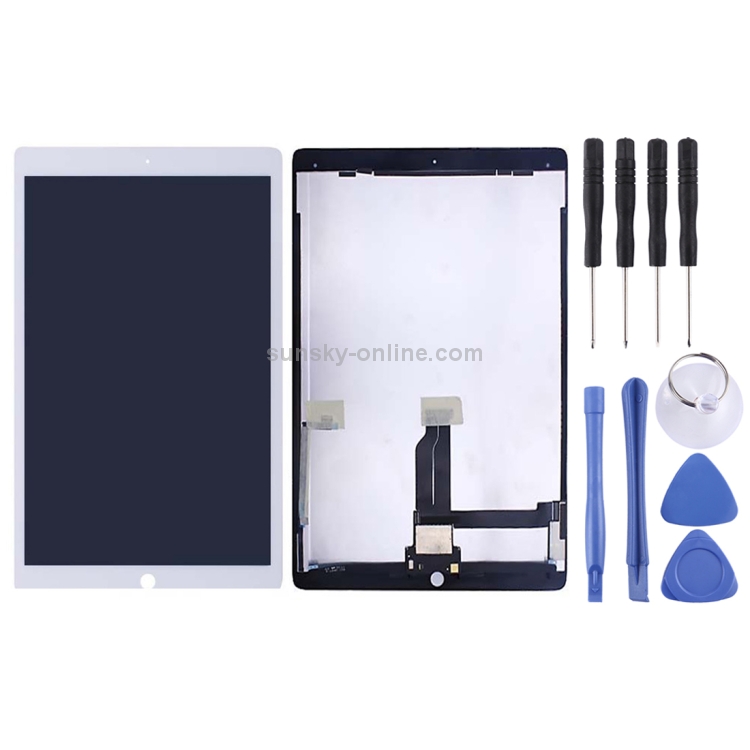 OEM LCD Screen for iPad Pro 12.9 inch A1584 A1652  with Digitizer Full Assembly with Board (White) - 1