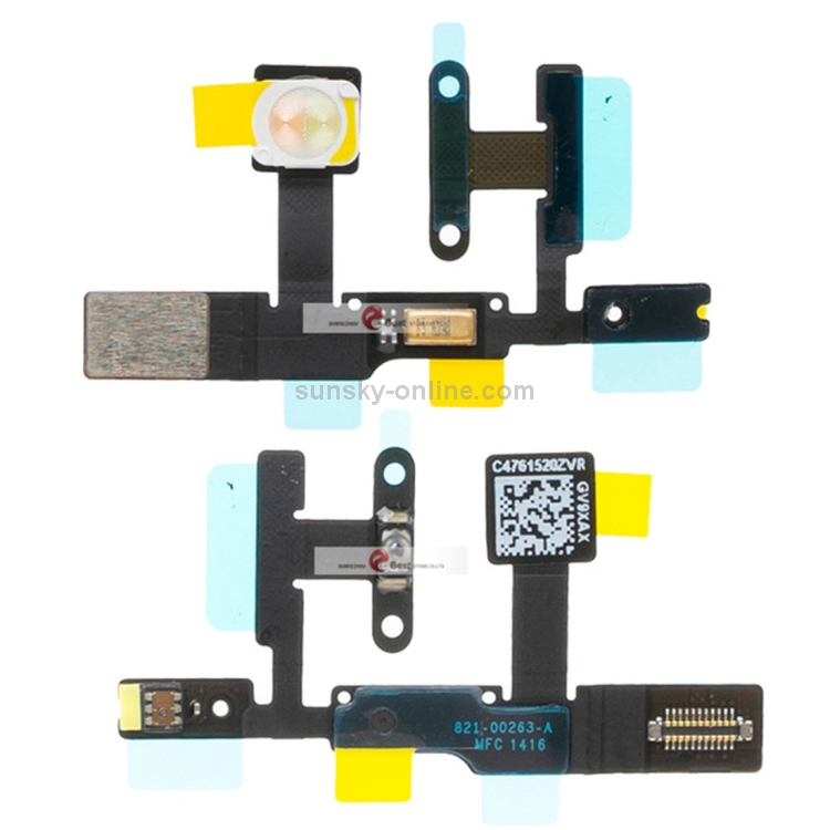 Power Button & Flashlight + Microphone Flex Cable for iPad Pro 9.7 inch / A1673 / A1674 / A1675 - 1