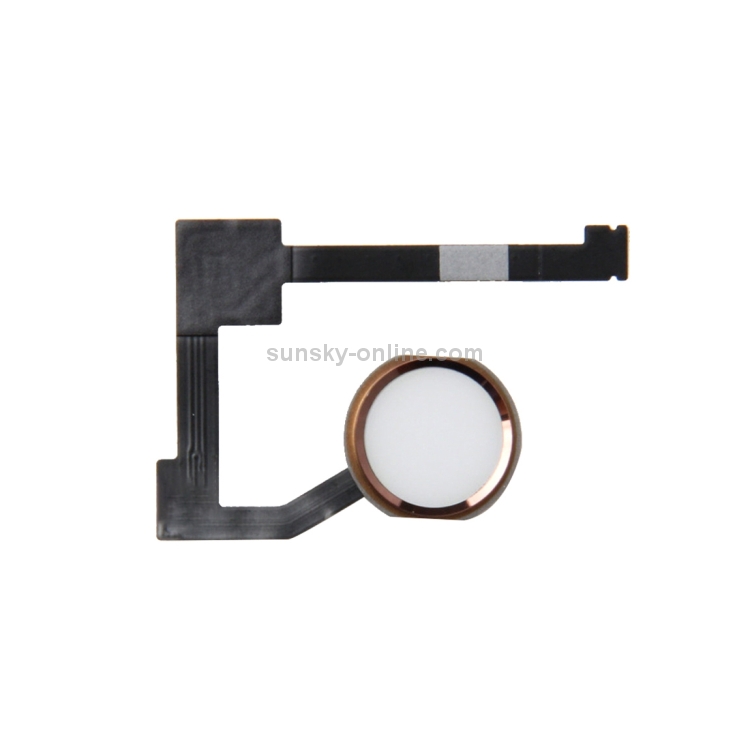 Home Button Assembly Flex Cable for iPad Pro 12.9 inch / iPad mini 4, Not Supporting Fingerprint Identification(Gold) - 1