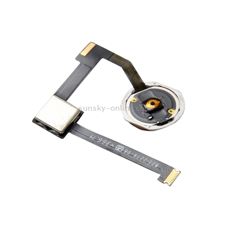Home Button Assembly Flex Cable for iPad Pro 12.9 inch / iPad mini 4, Not Supporting Fingerprint Identification(Gold) - 3