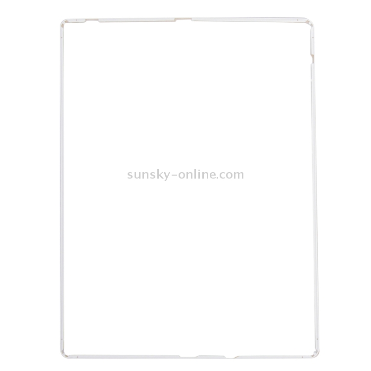 LCD Frame Front Housing Bezel Frame with Adhesive Sticker for iPad 2(White) - 1
