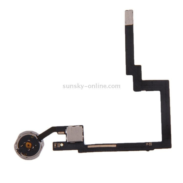 Original Home Button Assembly Flex Cable for iPad mini 3, Not Supporting Fingerprint Identification(Gold) - 2