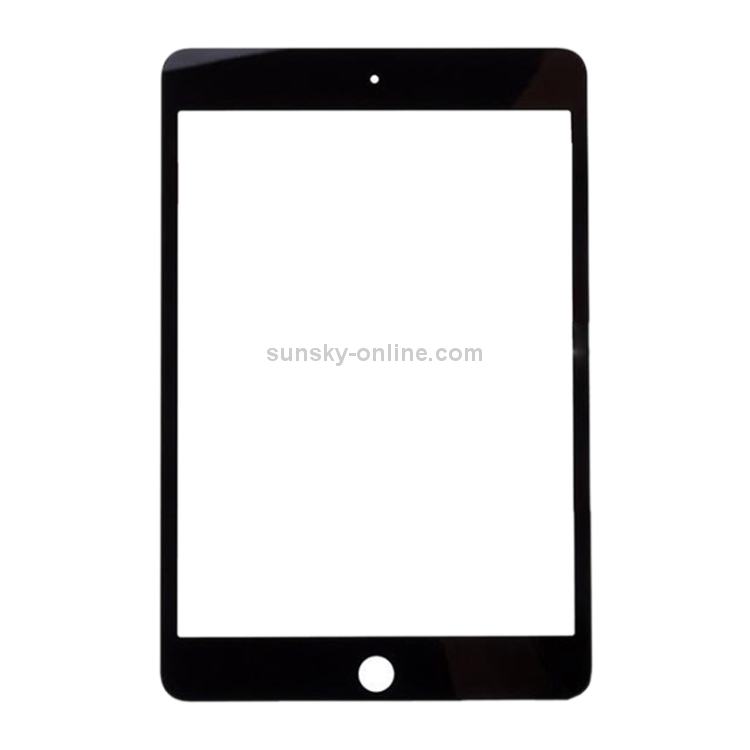 Front Screen Outer Glass Lens for iPad Mini 4 A1538 A1550 (Black) - 1