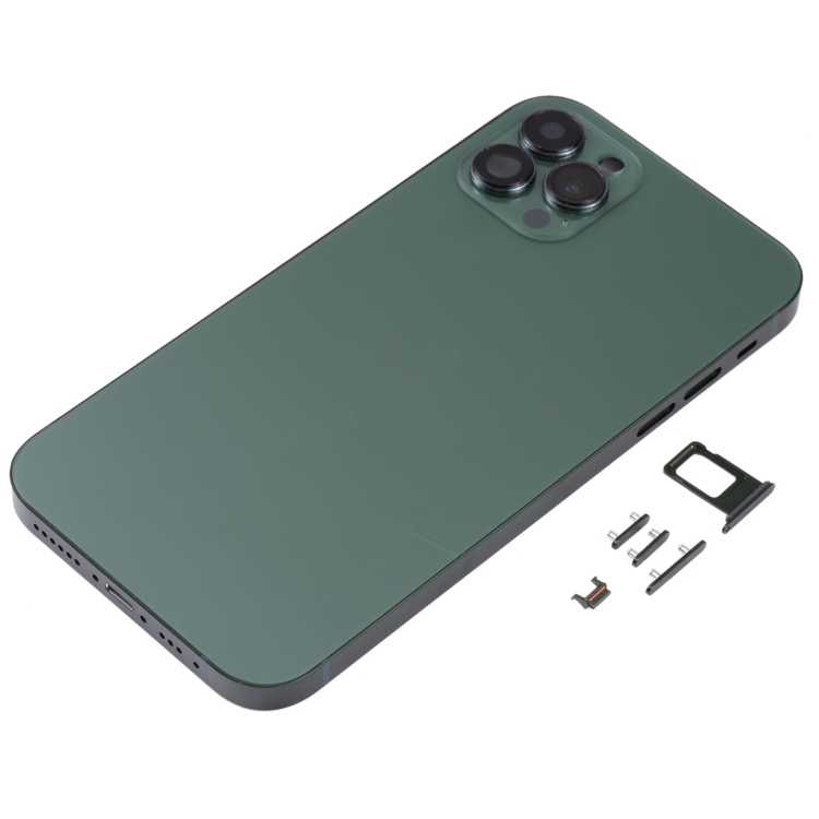 Frosted Frame Back Housing Cover with Appearance Imitation of iP13 Pro for iPhone 11(Green) - 1