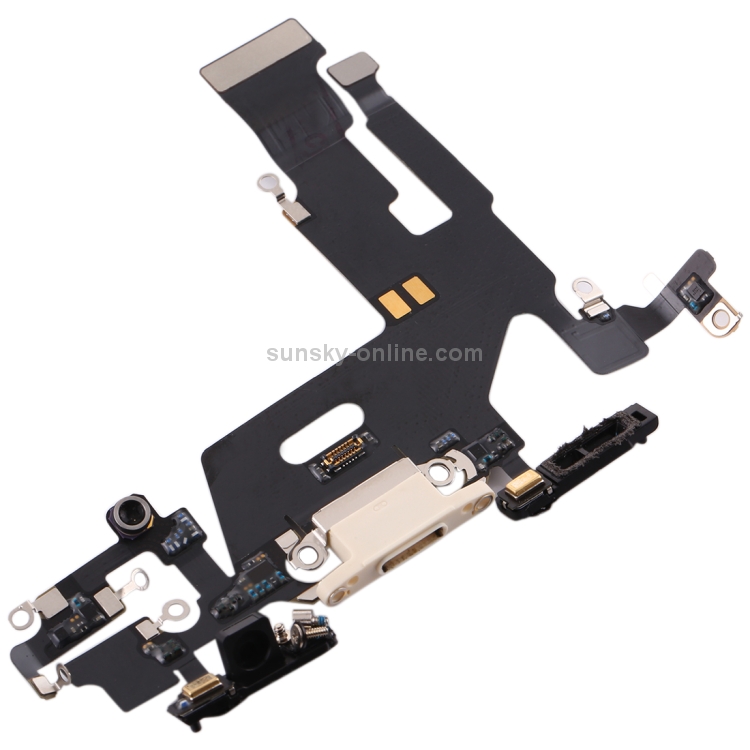 Charging Port Flex Cable for iPhone 11(White) - 3
