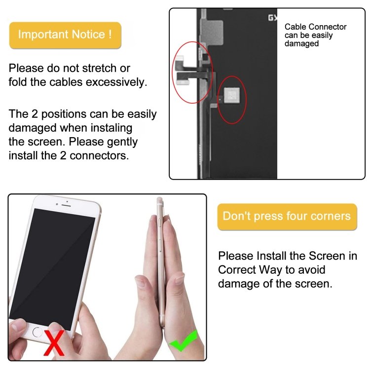 GX OLED Screen with Frame for iPhone 11 Pro Max(Black) - 10