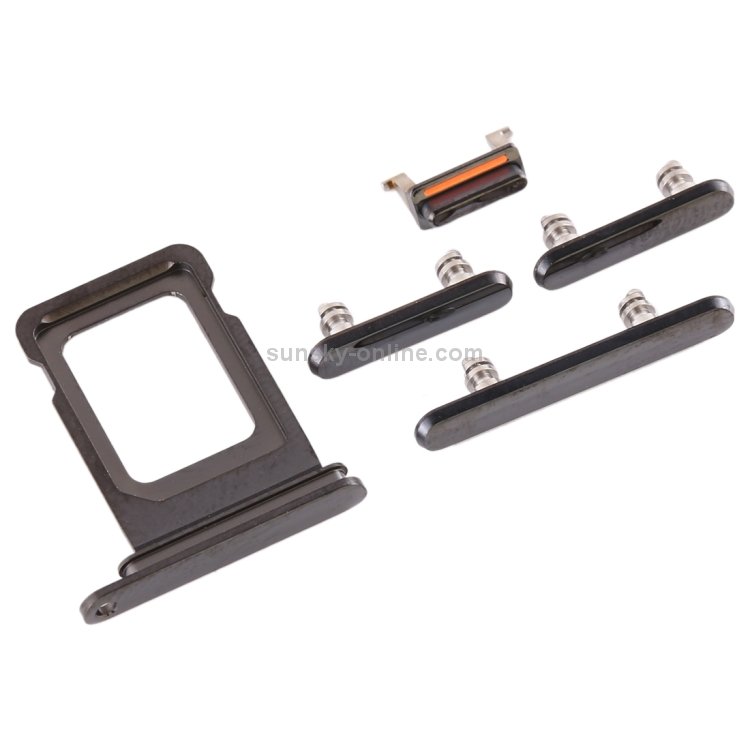 SIM Card Tray + SIM Card Tray + Side Key for iPhone 11 Pro Max / 11 Pro(Black) - 2