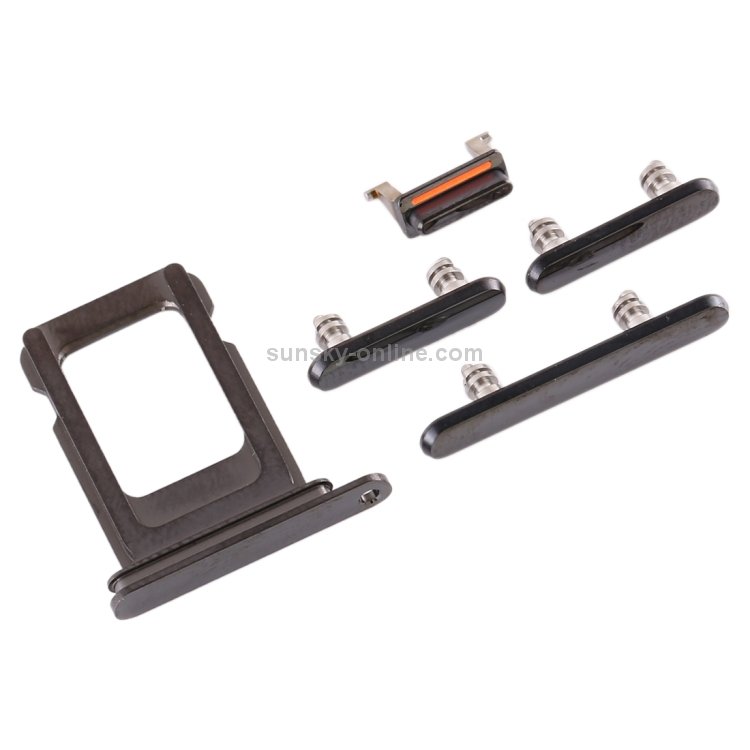 SIM Card Tray + SIM Card Tray + Side Key for iPhone 11 Pro Max / 11 Pro(Black) - 3