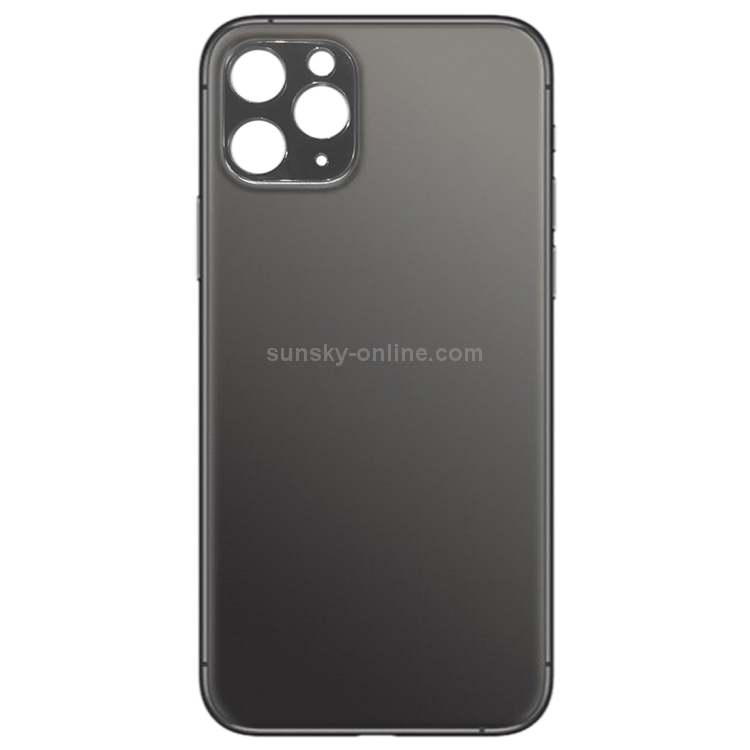 Back Battery Cover Glass Panel for iPhone 11 Pro(Black) - 1