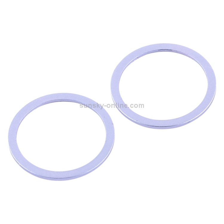 2 PCS Rear Camera Glass Lens Metal Protector Hoop Ring for iPhone 12(Purple) - 1