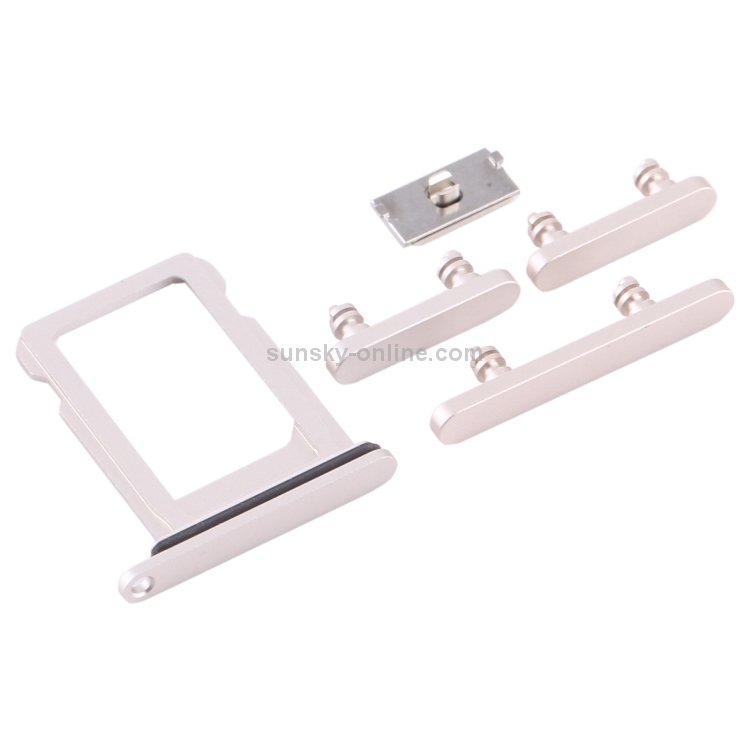 SIM Card Tray + Side Keys for iPhone 12 Mini(White) - 3