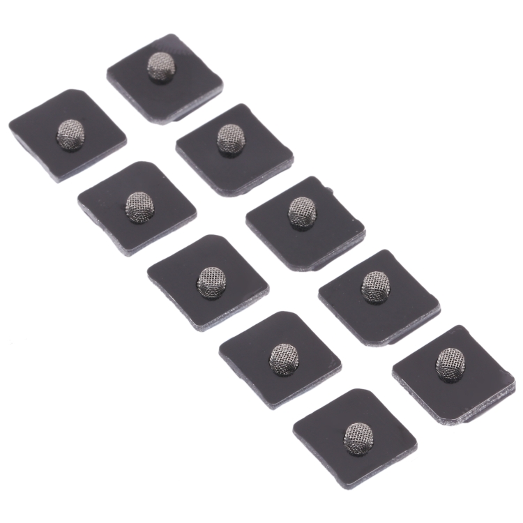 10 PCS Microphone Dustproof Mesh for iPhone 12 mini(Black) - 2