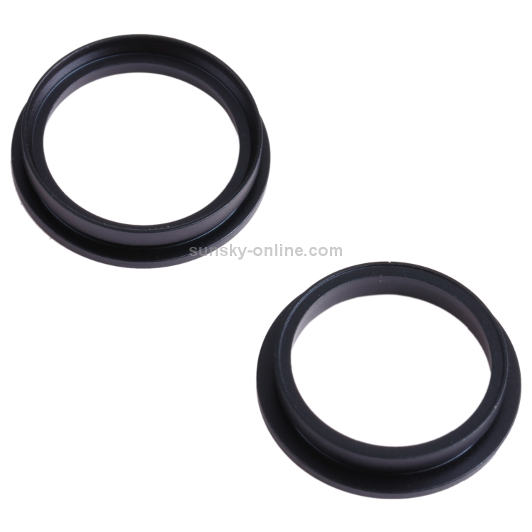 2 PCS Rear Camera Glass Lens Metal Outside Protector Hoop Ring for iPhone 13 mini(Black) - 2