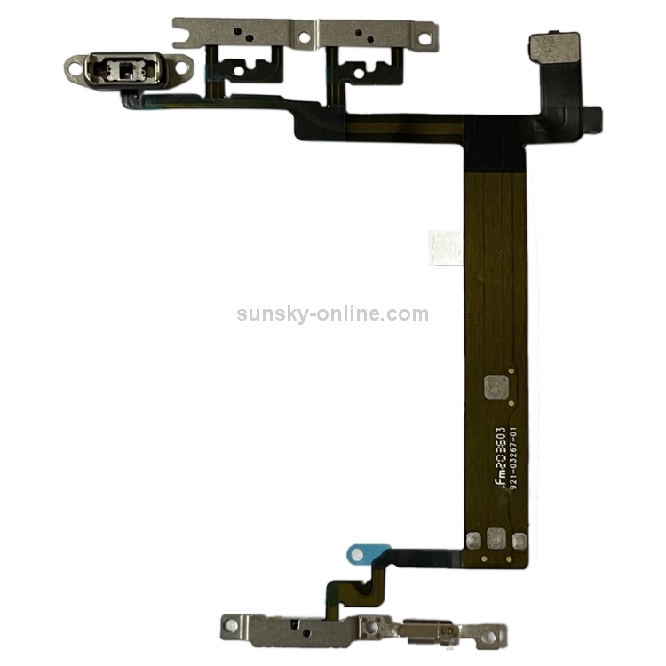 Power Button & Volume Button Flex Cable with Brackets for iPhone 13 mini - 2