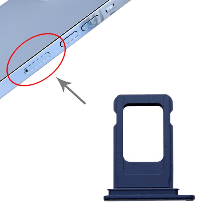 SIM+SIM Card Tray for iPhone 13 Pro Max(Blue) - 1