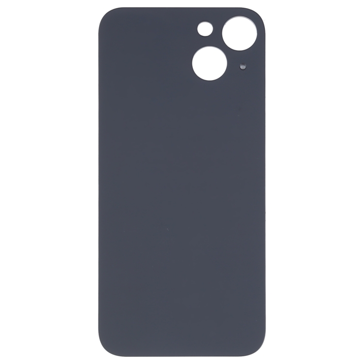 For iPhone 14 Plus Easy Replacement Big Camera Hole Glass Back Battery Cover(Black) - 2