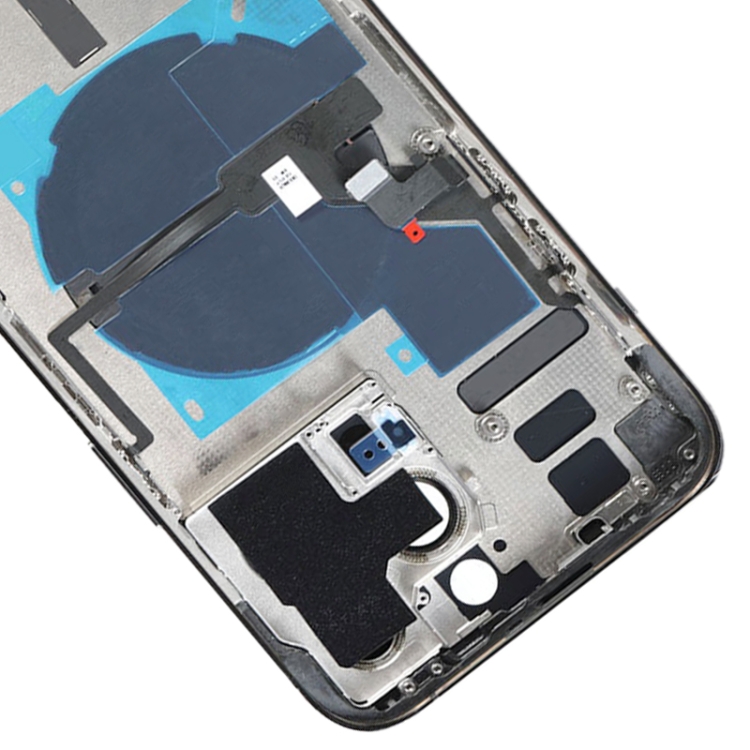 For iPhone 14 Pro Max Battery Back Cover with Power + Volume Flex Cable + Wireless Charging Module, Version:China Version(Black) - 4
