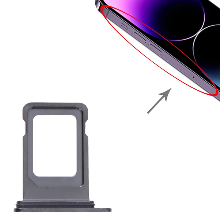 SIM Card Tray for iPhone 14 Pro Max (Black) - 3