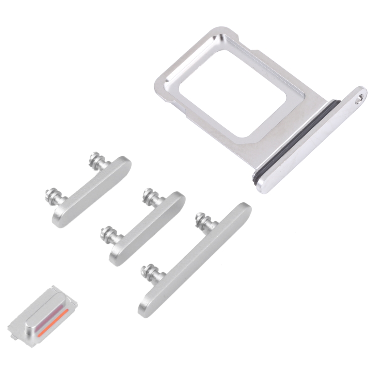 SIM Card Tray + SIM Card Tray + Side Keys for iPhone 14 Pro (Silver) - 1