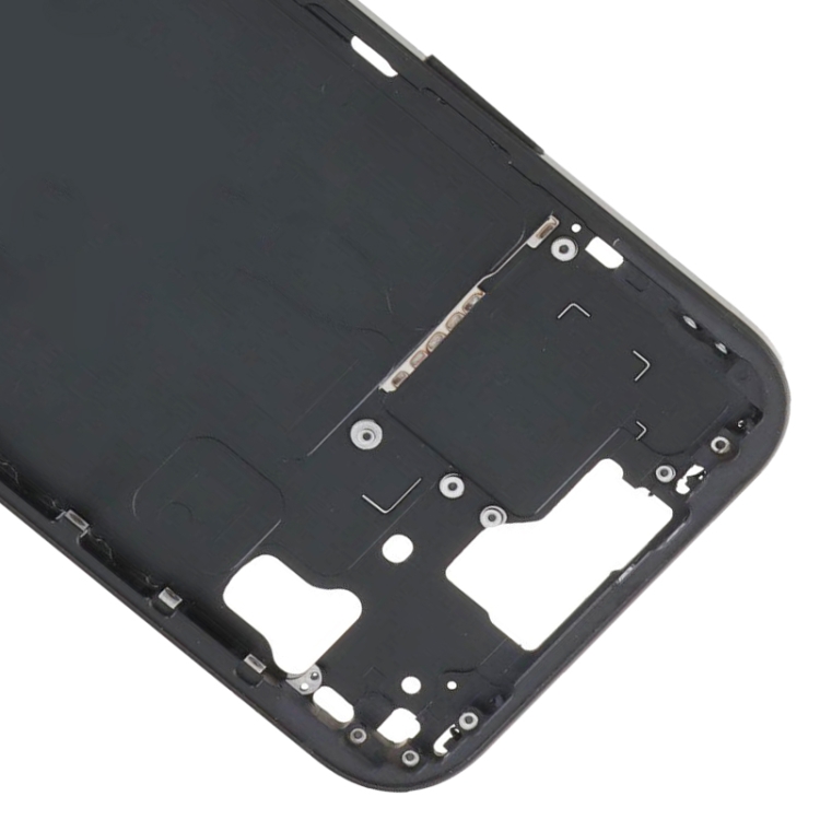 For iPhone 15 Middle Frame Bezel Plate with Side Keys + Card Tray, Version:CE EU Version(Black) - 4