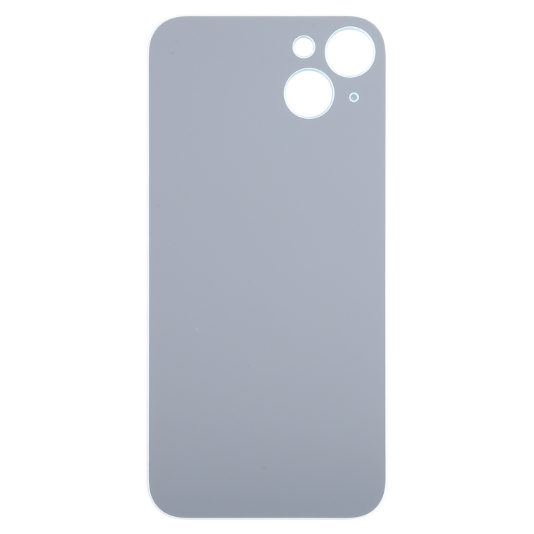 For iPhone 15 Plus Easy Replacement Big Camera Hole Glass Back Battery Cover(Blue) - 2