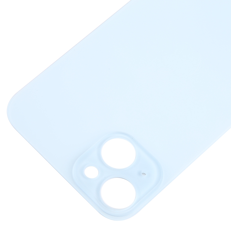 For iPhone 15 Plus Easy Replacement Big Camera Hole Glass Back Battery Cover(Blue) - 3