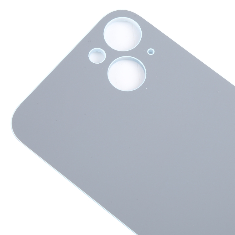 For iPhone 15 Plus Easy Replacement Big Camera Hole Glass Back Battery Cover(Blue) - 4