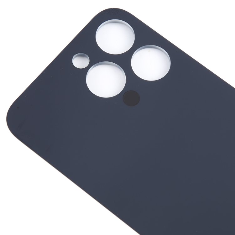 For iPhone 15 Pro Max Easy Replacement Big Camera Hole Glass Back Battery Cover(Blue) - 4