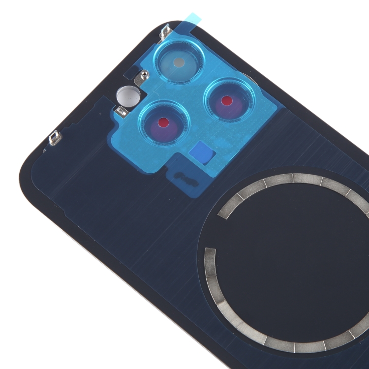 For iPhone 15 Pro Max Battery Back Cover with Camera Lens Cover + MagSafe Magnet(Blue) - 4