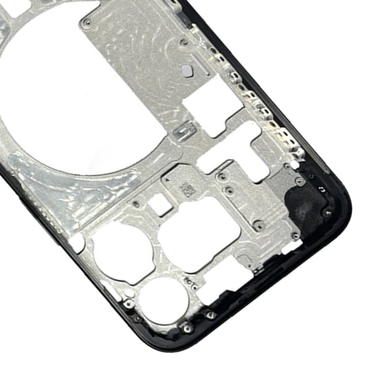 For iPhone 15 Pro Max Middle Frame Bezel Plate with Side Keys + Card Tray, Version:China Version(Black) - 3