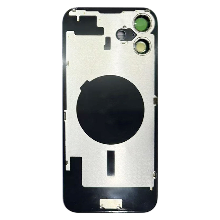 For iPhone 16 Battery Back Cover with Camera Lens Cover(Black) - 2