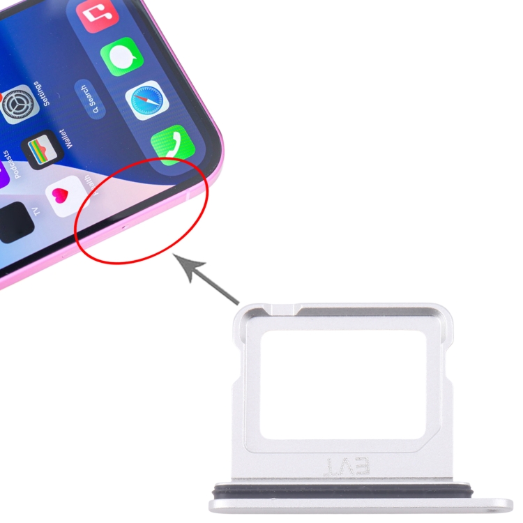 For iPhone 16 Plus SIM + SIM Card Tray (Silver) - 3