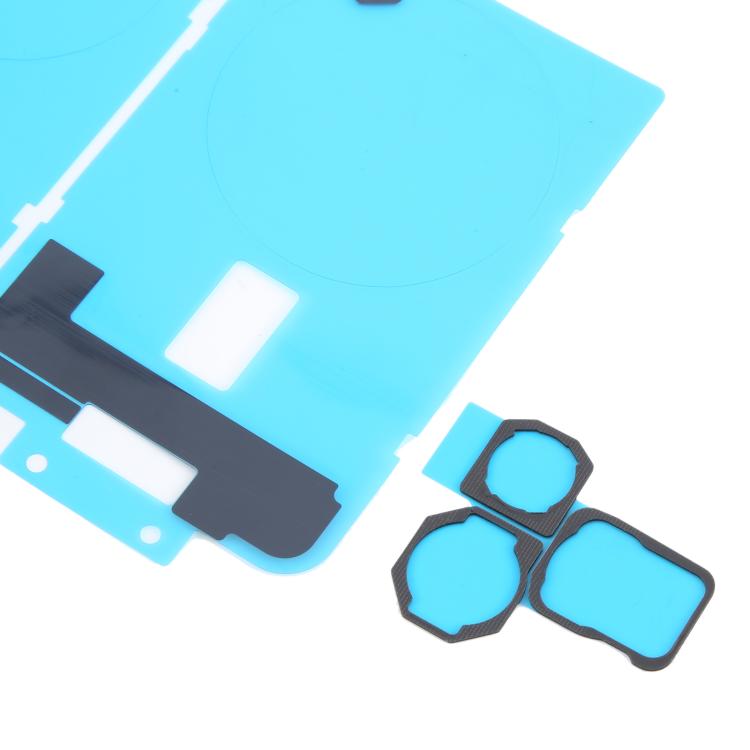 For iPhone 16 Pro 10pcs Back Cover Heat Sink Black Sticker with Back Camera Sponge Pads - 3