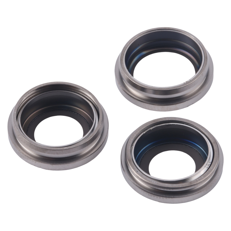 For iPhone 16 Pro 3pcs/Set Camera Lens Cover (Titanium Color) - 2