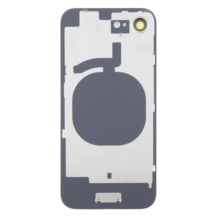 For iPhone 16e Glass Battery Back Cover with Camera Lens Cover(White) - 2