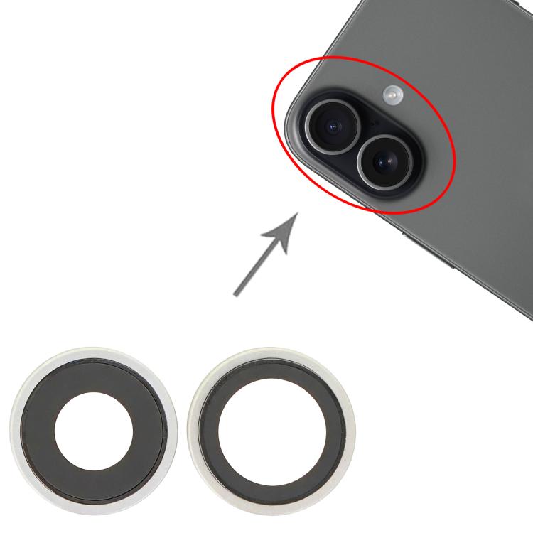 For iPhone 17 Rear Camera Lens Cover (Silver) - 2