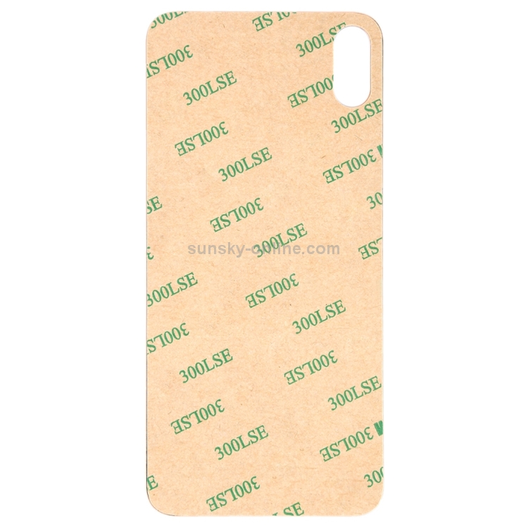 Easy Replacement Big Camera Hole Glass Back Battery Cover with Adhesive for iPhone X(White) - 2