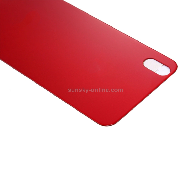 Glass Battery Back Cover for iPhone X(Red) - 3