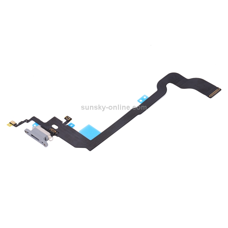 Charging Port Flex Cable for iPhone X (White) - 3