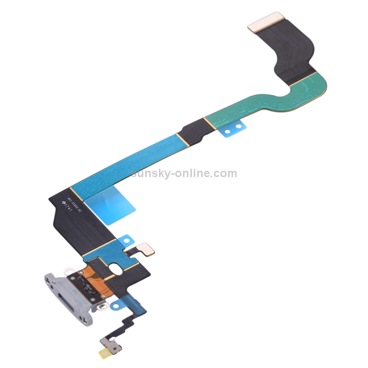 Charging Port Flex Cable for iPhone X (White) - 4