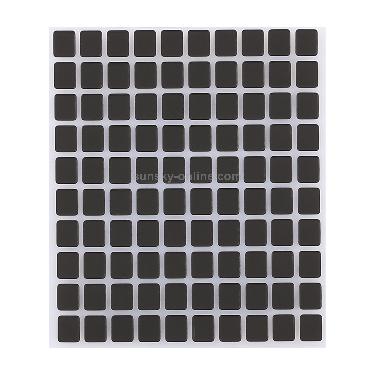 100 PCS Display Screen Black Stickers for iPhone X - 1