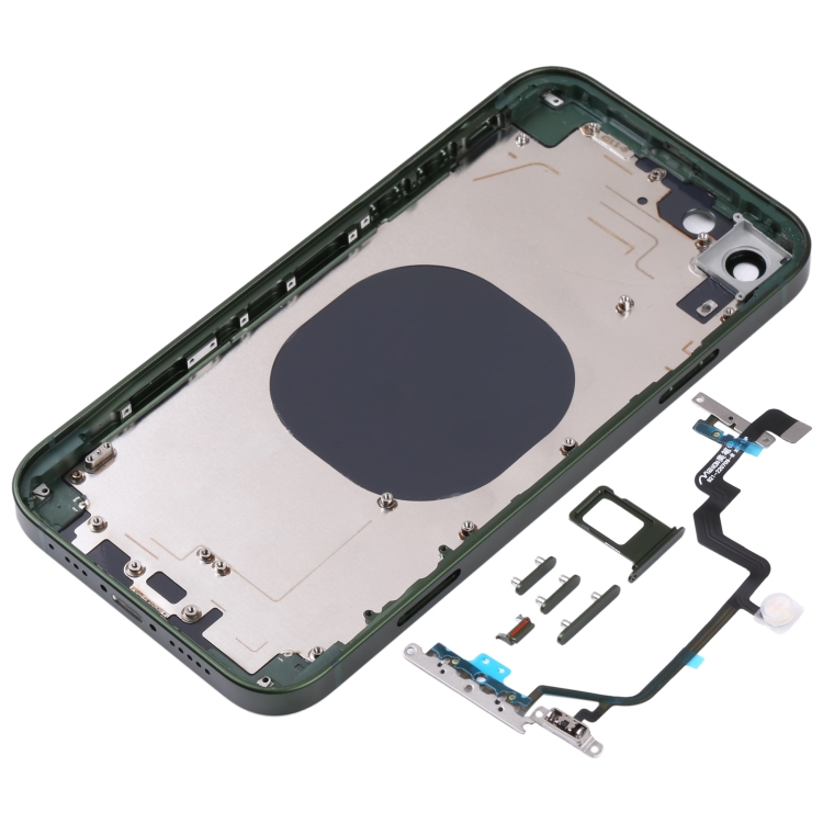 Back Housing Cover with Appearance Imitation of iP14 for iPhone XR(Green) - 2