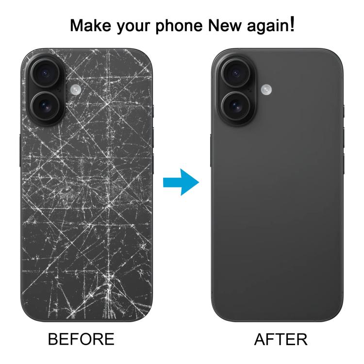 Back Cover with Appearance Imitation of iP16 for iPhone XR(Black) - B1