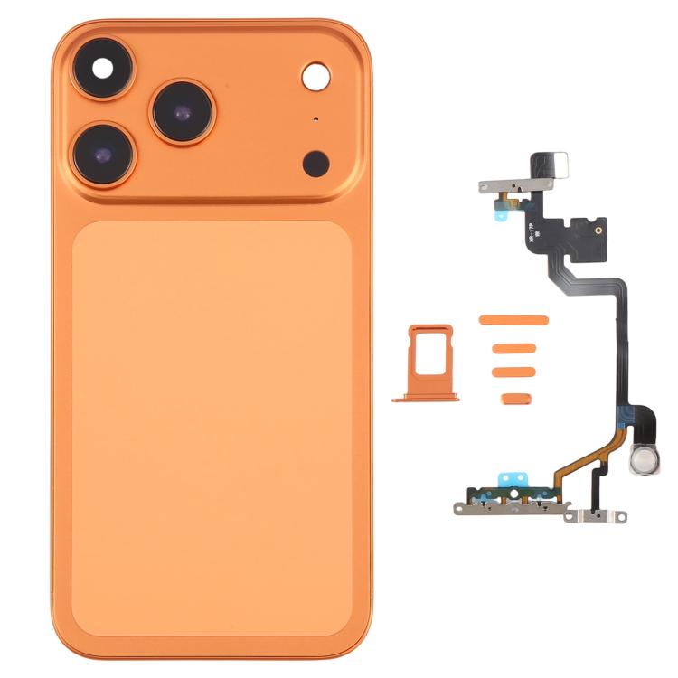 Back Housing Cover with Appearance Imitation of iP17 Pro for iPhone XR(Orange) - 1