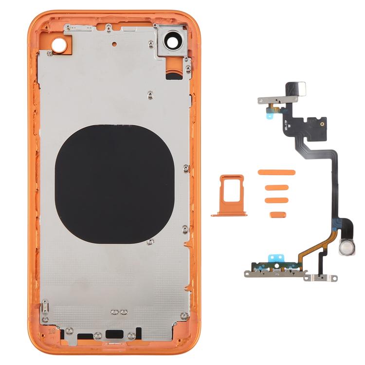 Back Housing Cover with Appearance Imitation of iP17 Pro for iPhone XR(Orange) - 2